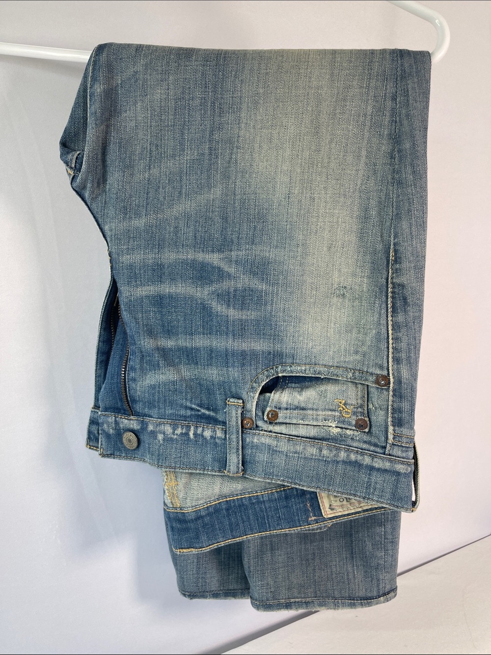 Polo Ralph Lauren Tompkins Skinny Jeans Women’s 32 Light Wash 26” inseam Denim